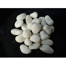 White natural river cobble stone